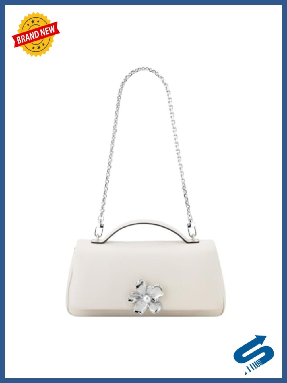 Nine West Polyurethane Flap Shoulder Bag Clutch Evening Bag
